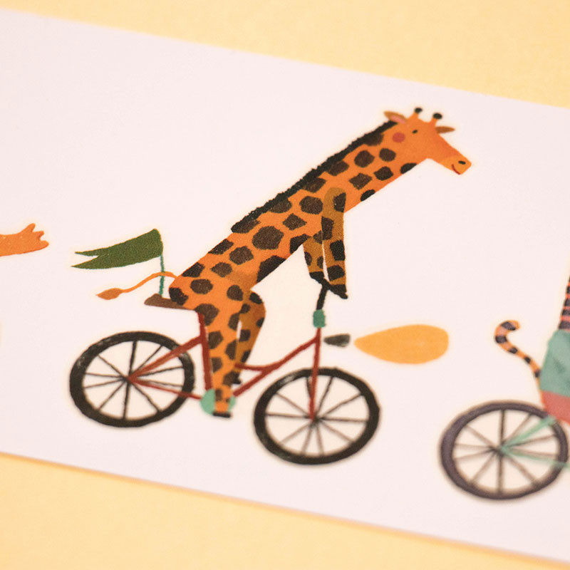 10 bike animal decals